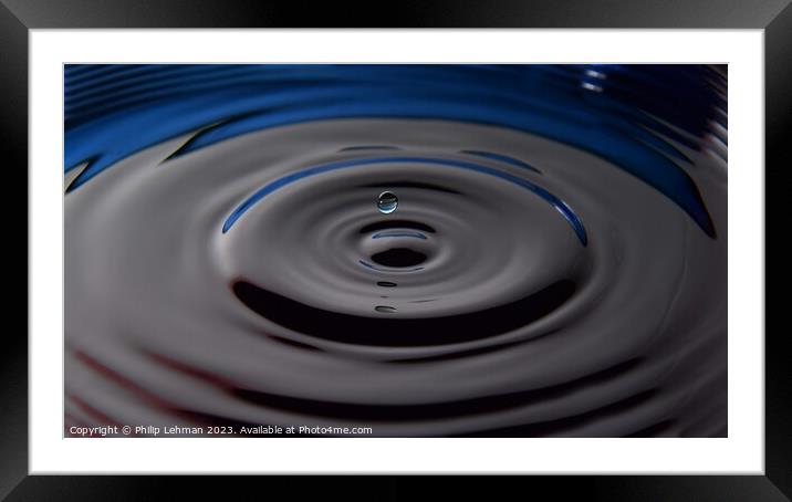 Abstract Waterdrops 49A Framed Mounted Print by Philip Lehman