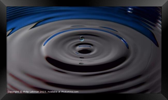 Abstract Waterdrops 49A Framed Print by Philip Lehman