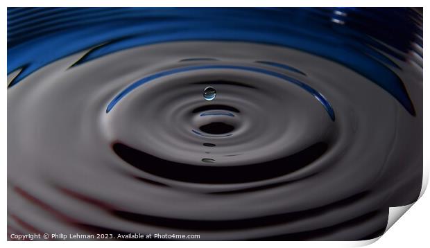 Abstract Waterdrops 49A Print by Philip Lehman