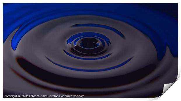 Abstract Waterdrops 9B Print by Philip Lehman