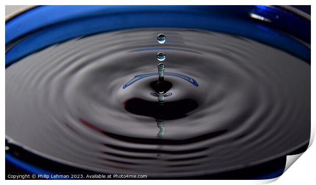 Abstract Waterdrops 58A Print by Philip Lehman