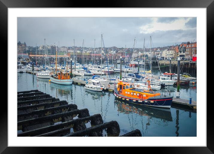 Scarborough Harbour Yorkshire Coast Framed Mounted Print by Tim Hill