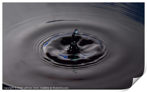 Abstract Waterdrops 66A Print by Philip Lehman