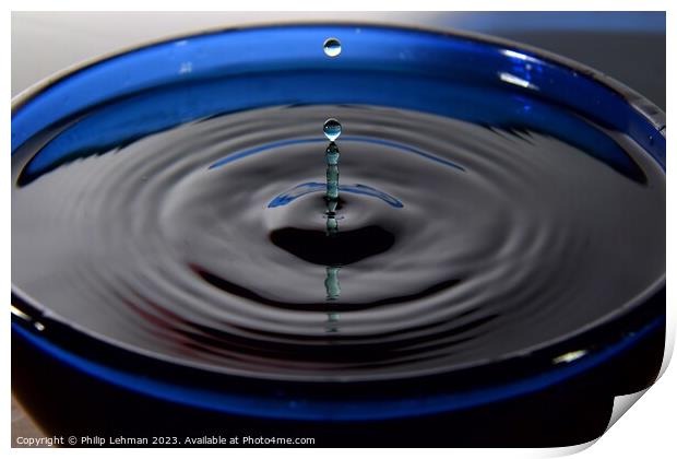 Abstract Waterdrops 58A Print by Philip Lehman