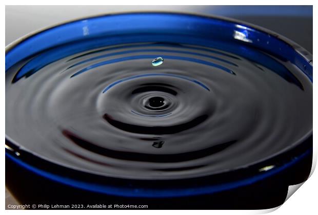 Abstract Waterdrops 65A Print by Philip Lehman