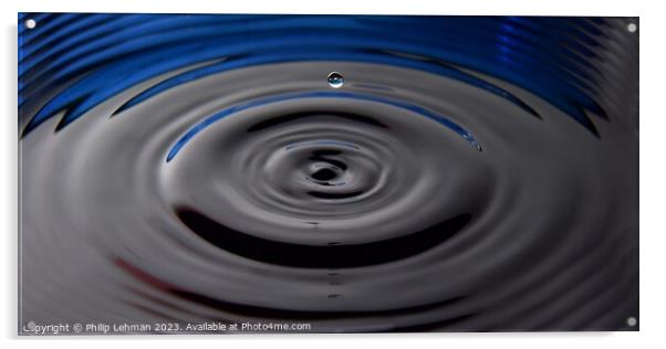 Abstract Waterdrops 70A Acrylic by Philip Lehman