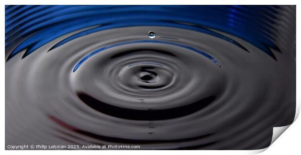 Abstract Waterdrops 70A Print by Philip Lehman