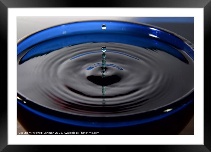 Abstract Waterdrops 68A Framed Mounted Print by Philip Lehman
