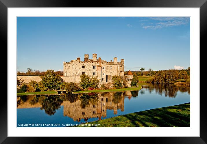 Autumn at Leeds Castle Framed Mounted Print by Chris Thaxter