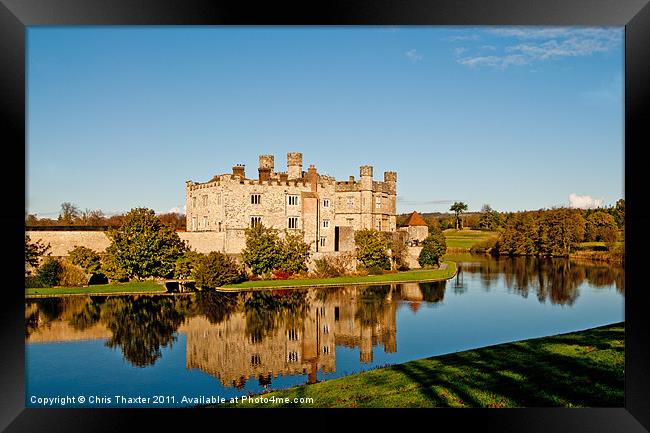 Autumn at Leeds Castle Framed Print by Chris Thaxter