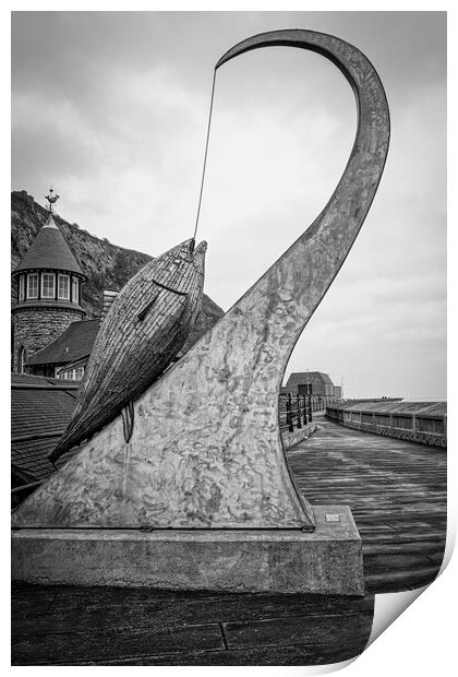 Scarborough Tunny fish Sculpture Print by Tim Hill