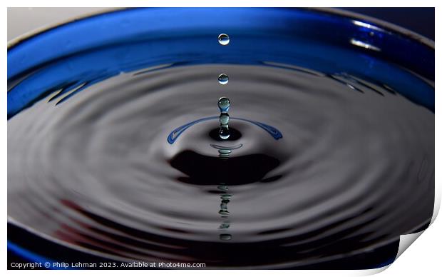 Abstract Waterdrops 82A Print by Philip Lehman