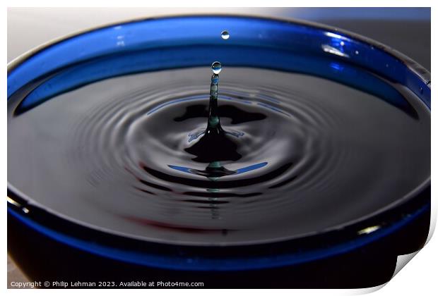 Abstract Waterdrops 73A Print by Philip Lehman