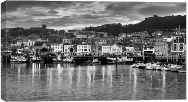 Moody Scarborough Morning Canvas Print by Tim Hill