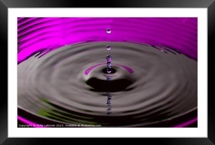 Abstract Waterdrops 82F Framed Mounted Print by Philip Lehman