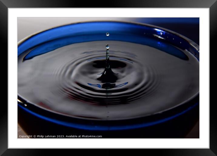 Abstract Waterdrops 84A Framed Mounted Print by Philip Lehman
