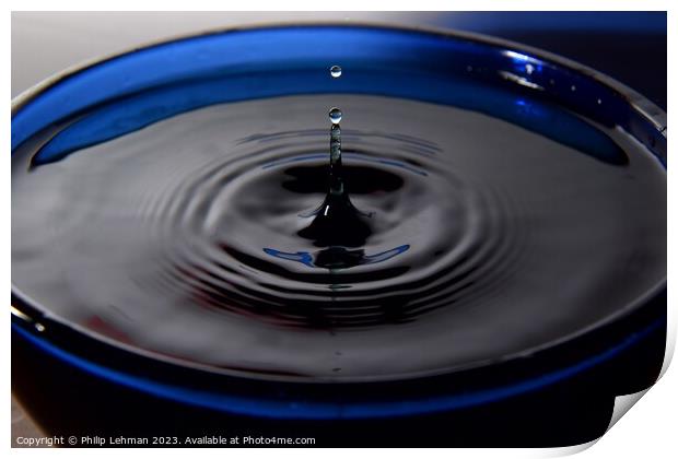 Abstract Waterdrops 84A Print by Philip Lehman