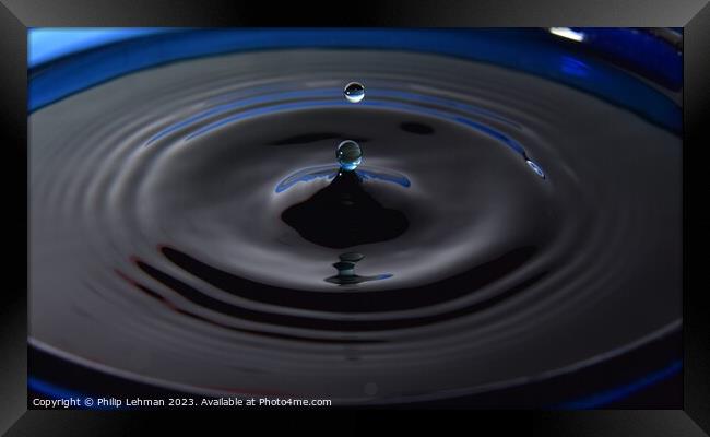 Abstract Waterdrops 134A Framed Print by Philip Lehman