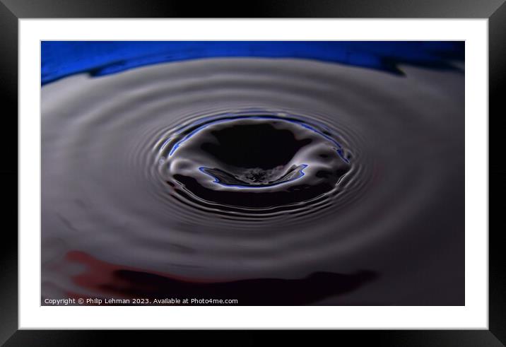 Abstract Waterdrops 140A Framed Mounted Print by Philip Lehman