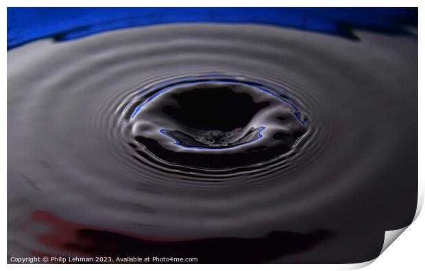 Abstract Waterdrops 140A Print by Philip Lehman