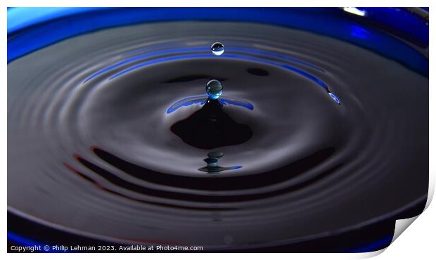 Abstract Waterdrops 134A Print by Philip Lehman
