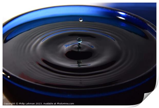 Abstract Waterdrops 143A Print by Philip Lehman