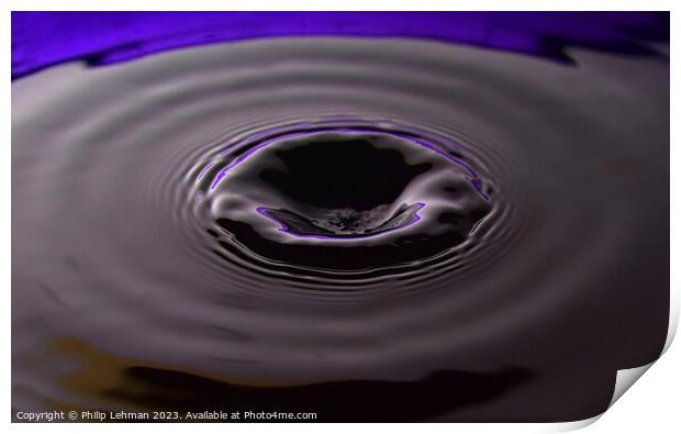 Abstract Waterdrops 134B Print by Philip Lehman