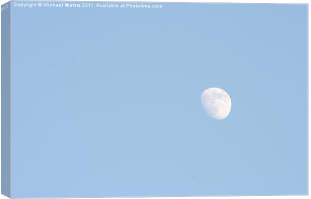 Daylight Moon Canvas Print by Michael Waters Photography