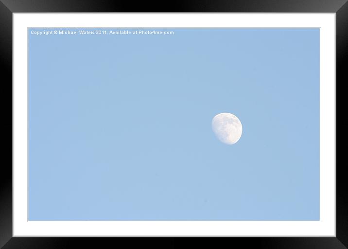 Daylight Moon Framed Mounted Print by Michael Waters Photography