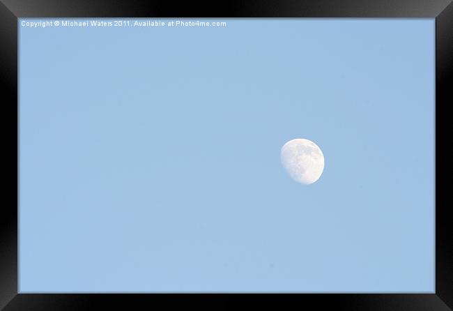 Daylight Moon Framed Print by Michael Waters Photography