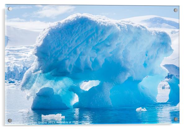 Iceberg formation in Antarctica  Acrylic by Sebastien Greber