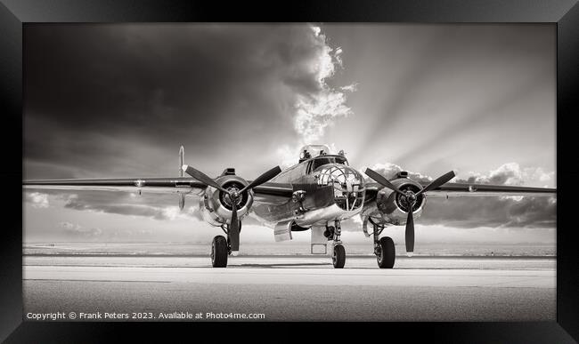 north amercan b25 Framed Print by Frank Peters