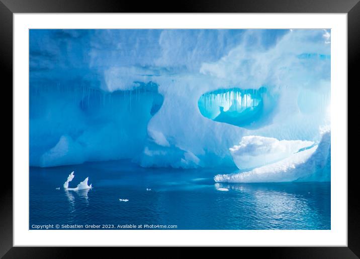 Iceberg formation Framed Mounted Print by Sebastien Greber