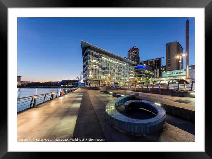MediaCity Sunset Framed Mounted Print by Katie McGuinness