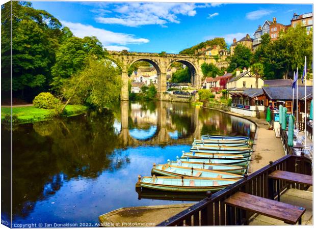 Knaresborough Viaduct Canvas Print by Ian Donaldson