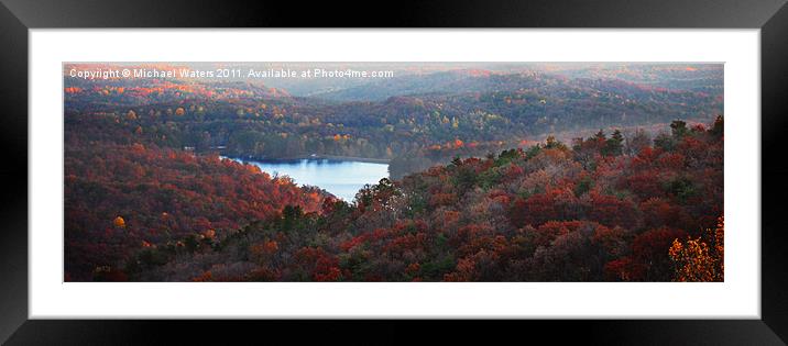 Mountain Lake Framed Mounted Print by Michael Waters Photography