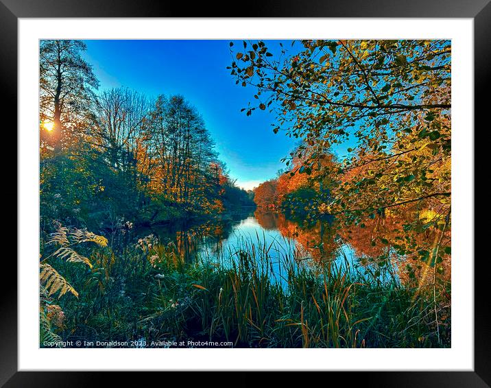 Autumnal Framed Mounted Print by Ian Donaldson