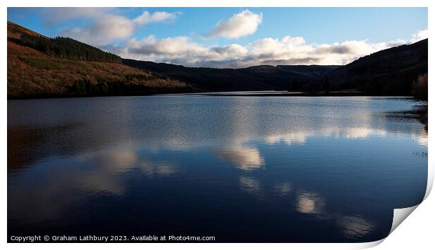 Talybont Reservoir Print by Graham Lathbury