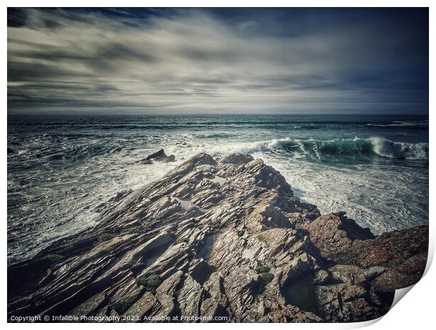Outdoor stonerock Print by Infallible Photography