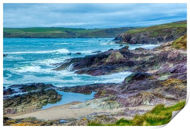 Majestic Daymer Bay View Print by Helkoryo Photography