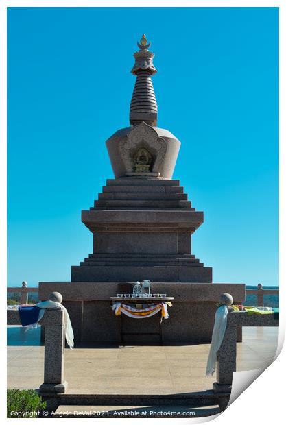 Malhao Stupa in Loule Print by Angelo DeVal