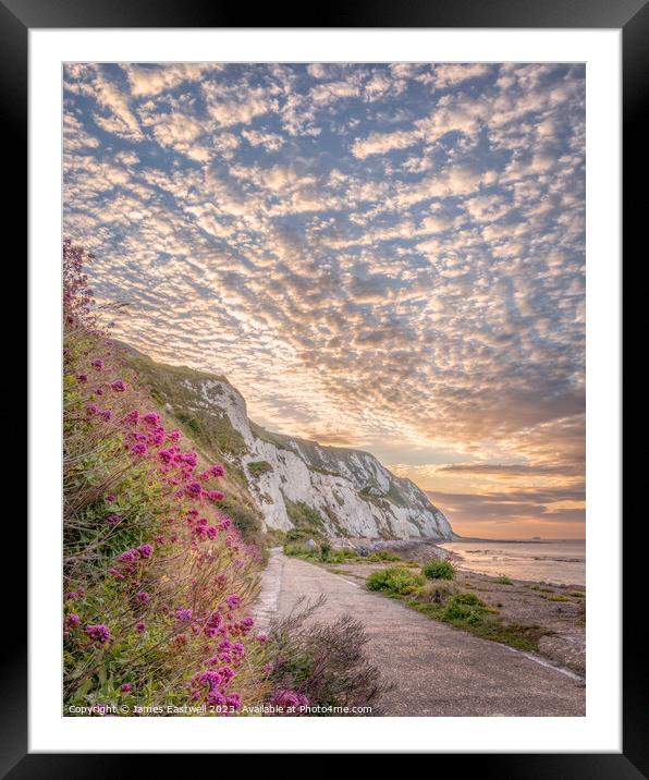 Folkestone Warren - A colourful morning  Framed Mounted Print by James Eastwell