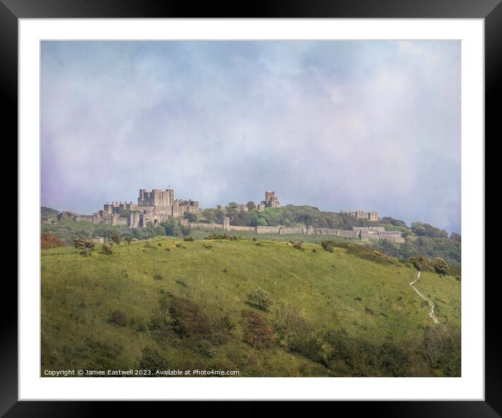 Dover Castle & the outer walls  Framed Mounted Print by James Eastwell