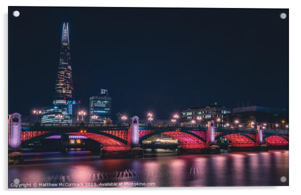 Southwark Bridge Long Exposure 1 Acrylic by Matthew McCormack