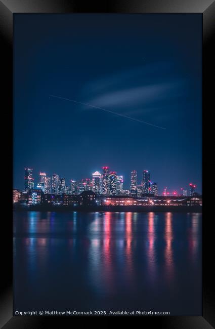 Canary Wharf Long Exposure 3 Framed Print by Matthew McCormack