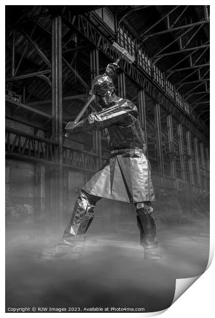 Shipbuilders of Port Glasgow Composite Print by RJW Images
