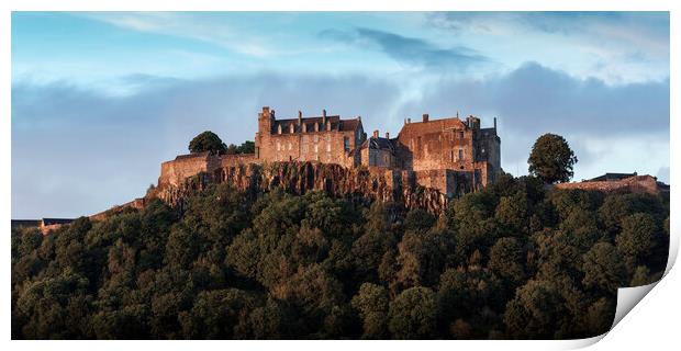 Sunset on Stirling Castle Print by Anthony McGeever