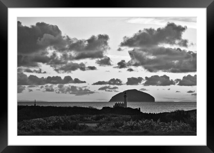 Turnberry lighthouse sunset  clouds Framed Mounted Print by Allan Durward Photography