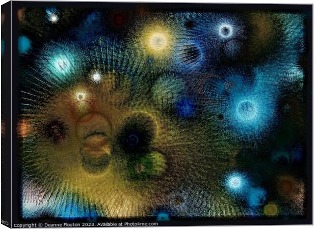 Cosmic Vortex Canvas Print by Deanne Flouton