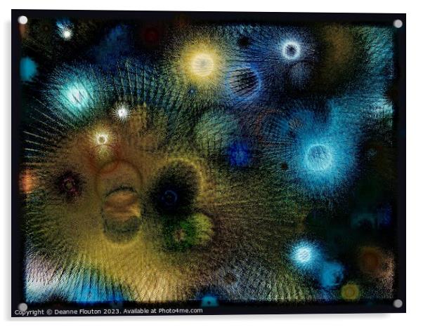 Cosmic Vortex Acrylic by Deanne Flouton